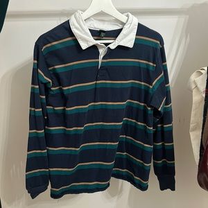 stripped collared tshirt